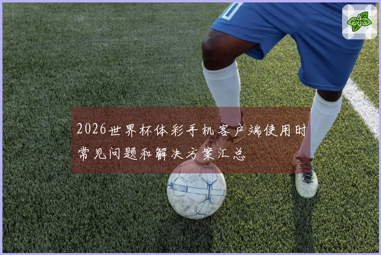 2026世界杯体彩手机客户端使用时常见问题和解决方案汇总
